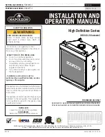 Preview for 1 page of Napoleon HDX40NT-2 Installation And Operation Manual