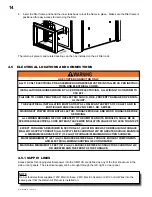 Предварительный просмотр 14 страницы Napoleon HYBRID 100 Installation And Operating Instructions Manual