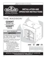 Napoleon Madison GD80NT Installation & Operation Instructions preview