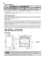 Предварительный просмотр 4 страницы Napoleon Model OS10 Installation And Operation Instructions Manual