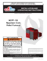 Napoleon NCPF-110 Installation And Operating Instructions Manual preview