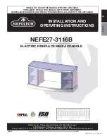 Preview for 1 page of Napoleon NEFE27-3116B Installation And Operating Instructions Manual