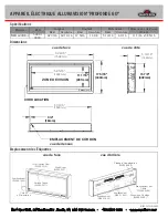 Preview for 3 page of Napoleon NEFL60CHD-1 Detailed Planning Dimensions