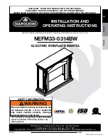 Preview for 1 page of Napoleon NEFP33-0314BW Installation And Operating Instructions Manual