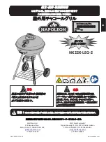 Предварительный просмотр 5 страницы Napoleon NK22K-LEG-2 Assembly, Use And Care Manual