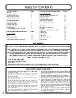 Preview for 2 page of Napoleon P405 PEDESTAL Owner'S Manual