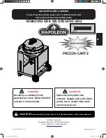 Preview for 25 page of Napoleon PRO22K-CART-2 Assembly, Use And Care Manual