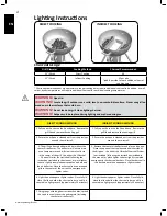 Предварительный просмотр 4 страницы Napoleon PRO22K-LEG Assembly, Use And Care Manual