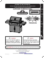 Предварительный просмотр 1 страницы Napoleon PRO605 Assembly, Use And Care Manual