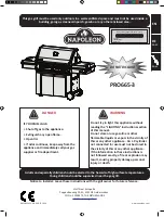 Предварительный просмотр 1 страницы Napoleon PRO665-3 Manual