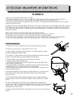 Предварительный просмотр 23 страницы Napoleon PTSS215 E Owner'S Manual