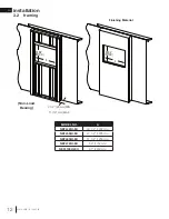 Preview for 12 page of Napoleon purview 42 Series Installation And Operation Manual