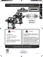 Preview for 1 page of Napoleon RXT365-1 Manual