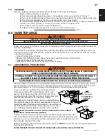 Предварительный просмотр 27 страницы Napoleon S1 Installation And Operating Instructions Manual