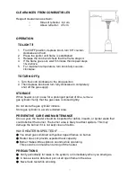 Preview for 8 page of Napoleon TERRACE AND PATIO HEATER User Installation And Operation Manual