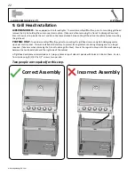 Preview for 22 page of Napoleon ultra chef L485 Installation And Operating Instructions Manual