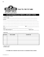 Preview for 48 page of Napoleon ultra chef L485 Installation And Operating Instructions Manual