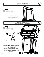 Preview for 22 page of Napoleon Ultra Chef UP405 PEDESTAL Assembly Instructions Nstructions / Owners Manual