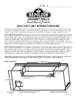 Предварительный просмотр 1 страницы Napoleon VPrestige PF600 Instruction Manual