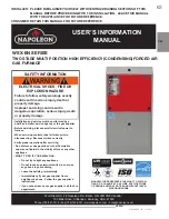 Preview for 63 page of Napoleon WSX-EN Series Installation And Operating Instructions Manual