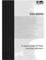 Preview for 1 page of Napoli CDJ-3500U Operating Instructions Manual