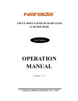 Narada eco-1000 Operation Manual предпросмотр