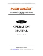 Narada TT series Operation Manual предпросмотр