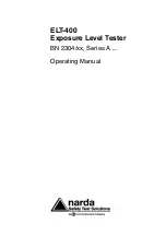 Предварительный просмотр 3 страницы NARDA ELT-400 Operating Manual