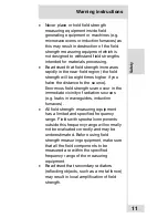 Preview for 13 page of NARDA ESM-10 RadMan Mobile Operating Manual