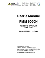 Предварительный просмотр 1 страницы NARDA PMM 6000N User Manual