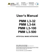 NARDA PMM L3-100 User Manual preview