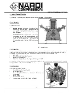 Preview for 11 page of Nardi Compessori Pacific 210 Instruction Manual And Spare Parts Catalogue