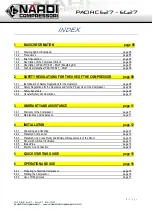 Preview for 3 page of NARDI COMPRESSORI PACIFIC E27 User And Maintenance Manual