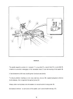 Preview for 18 page of NARDINI MASCOTE MS-1400E Spare Parts & Operator'S Manual