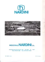 Preview for 77 page of NARDINI MASCOTE MS-1400E Spare Parts & Operator'S Manual