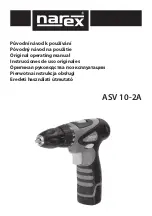 Narex ASV 10-2A Operating Manual preview