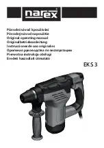 Narex EKS 3 Original Operating Manual предпросмотр