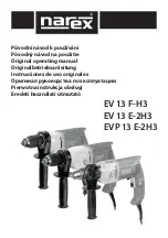 Narex EV 13 E-2H3 Operating Manual preview