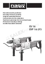 Narex EV 16 Original Operating Manual предпросмотр