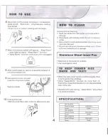 Preview for 5 page of Narita NRC-4(SS)W Operating Manual