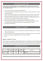 Предварительный просмотр 3 страницы Narita NSQ-800C Operation Instruction Manual