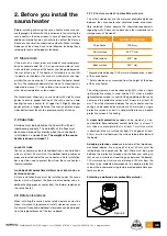 Preview for 5 page of NARVI Oy Finland Kota Inari Installation, User And Maintenance Instructions