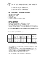 NARVI ELECTRON 450 Installation And Instruction Manual preview