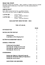 Предварительный просмотр 2 страницы NASA Marine Clipper BM1 Manual