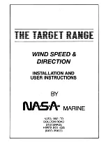 Предварительный просмотр 1 страницы NASA Marine Target Series Installation And User Instructions Manual