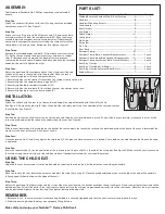 Preview for 2 page of Nashbar Deluxe User Instructions