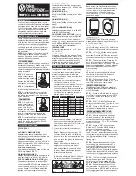 Preview for 1 page of Nashbar Tempo Wireless Computer User Manual