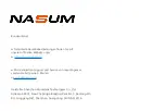 Предварительный просмотр 34 страницы Nasum A5 Pro Series Installation Manual