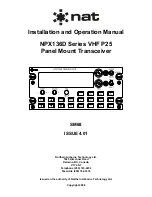 Preview for 1 page of Nat NPX136D Series Installation And Operation Manual