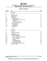 Preview for 3 page of Nat NPX136D Series Installation And Operation Manual